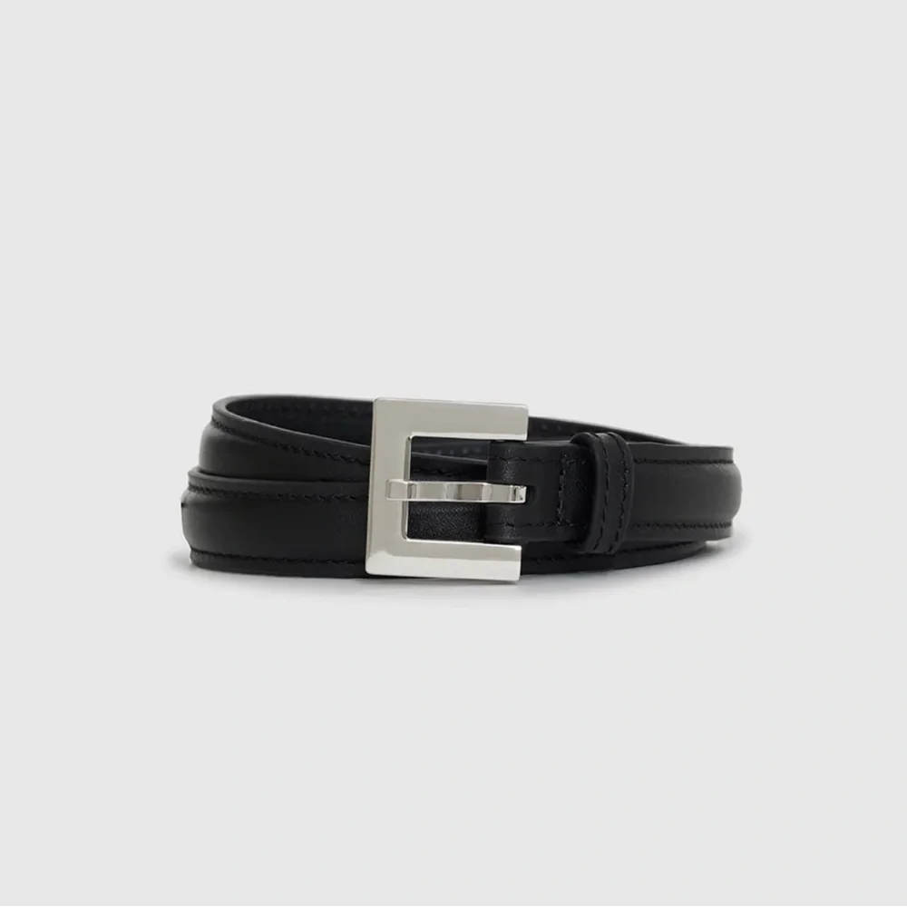 Anine Bing Nicola Belt in Black and Silver M/L (NWT) - Picture 3 of 5